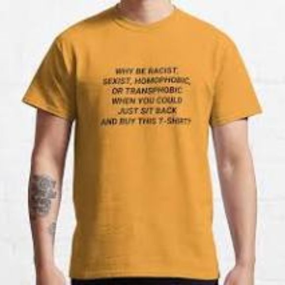 LookFace Why Be Racist Tee NWT - Picture 1 of 4